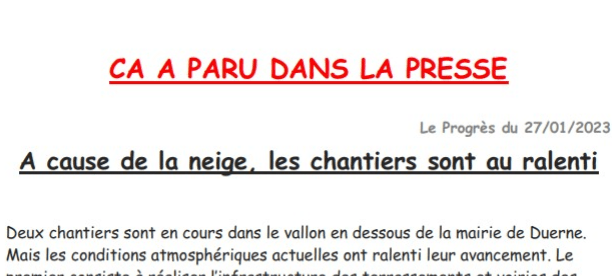 You are currently viewing Ca a paru dans la presse !!