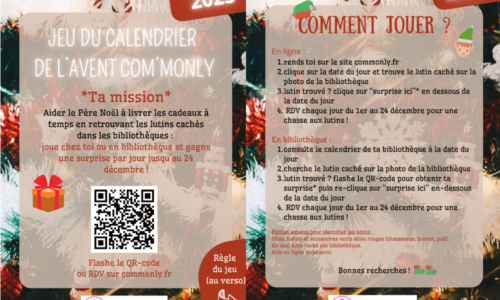 Jeu du calendrier de l’Avent Com’MonLy 2023