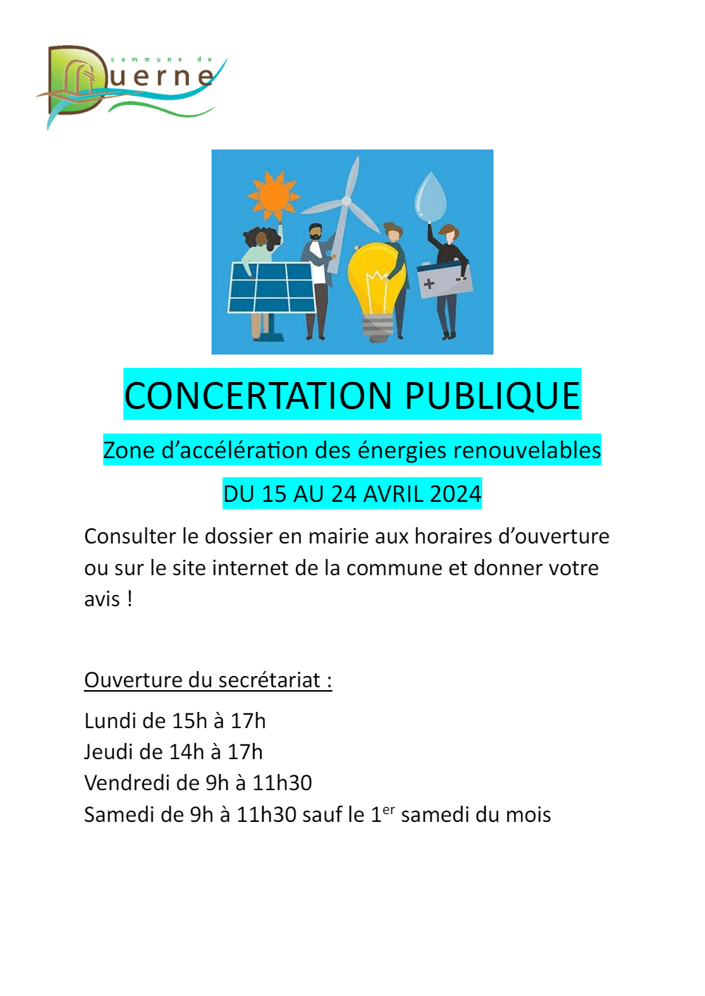 You are currently viewing Concertation publique – Zone d’accélération  des énergies renouvelables