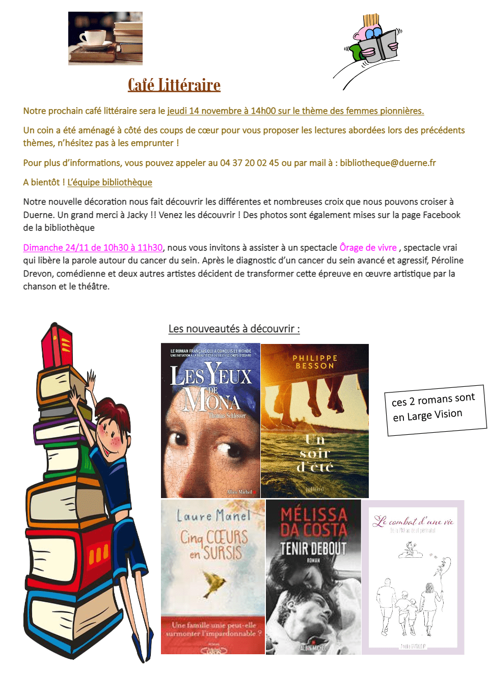 You are currently viewing Bibliothèque : Agenda d’octobre