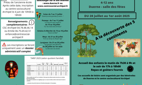 Accueil de loisirs à Duerne juillet 2025