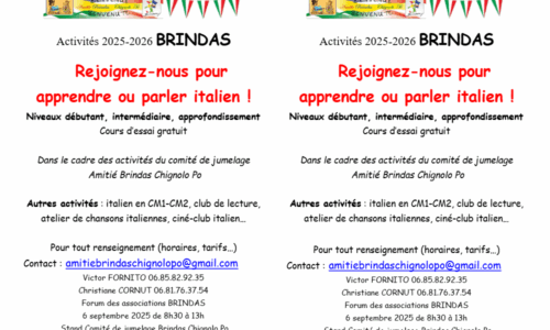 Cours d’italien à Brindas