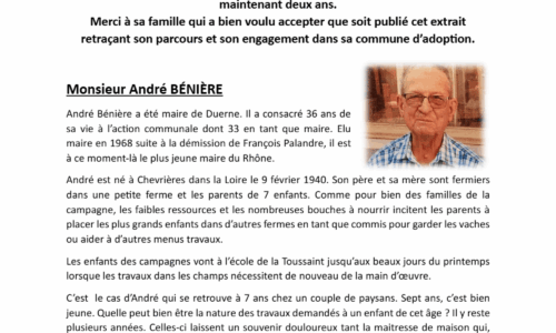 Hommage à un Duernois