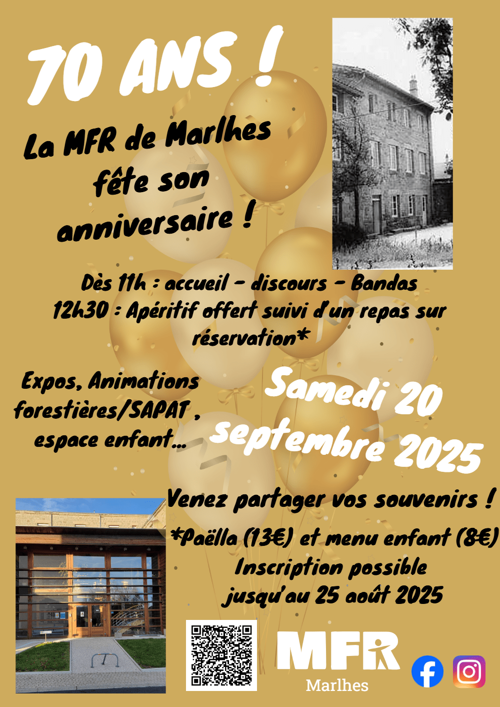 You are currently viewing 70e anniversaire MFR Marlhes