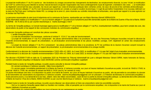 Avis d’enquête publique-PLU