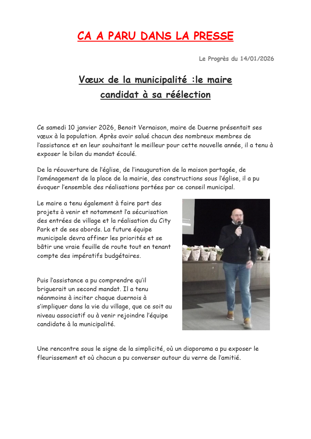 You are currently viewing Ca a paru dans la presse