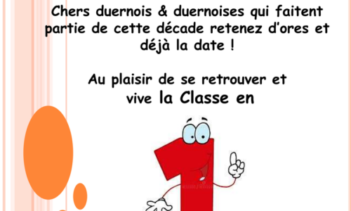 Classe en 1 – Demi-décades