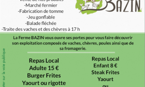 Portes ouvertes à la Ferme BAZIN