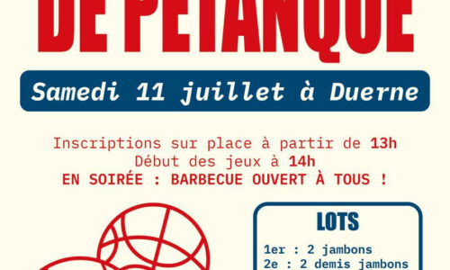 Concours de pétanque  organisé par la MJ
