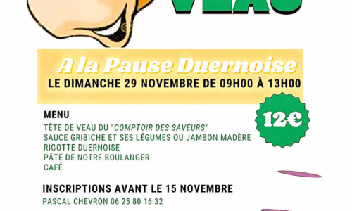 Tête de veau à La Pause Duernoise